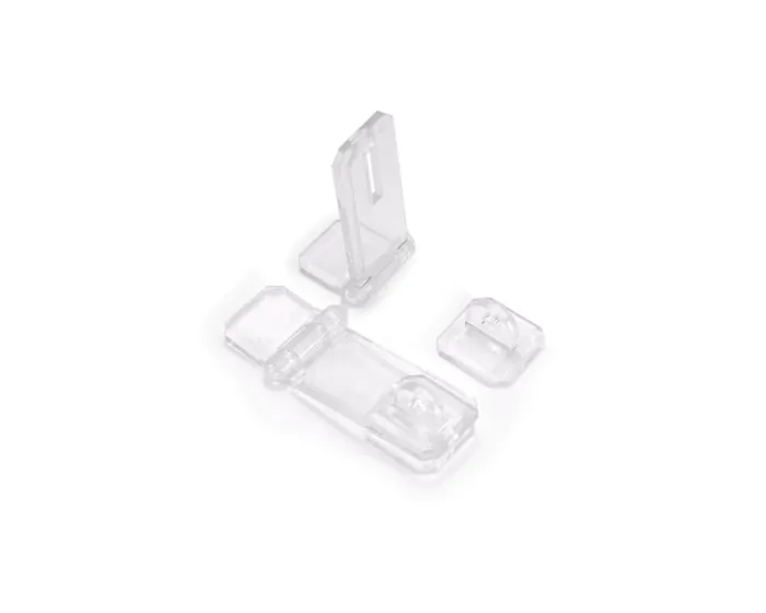 Hinged Hasp Displays A Pair of Acrylic Hasps & Staple 52mm x 25mm x 15mm Staple Hasps,Tanks 